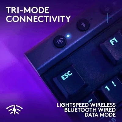Logitech G515 LIGHTSPEED TKL Wireless Low Profile Gaming Keyboard (English/Arabic) - Black